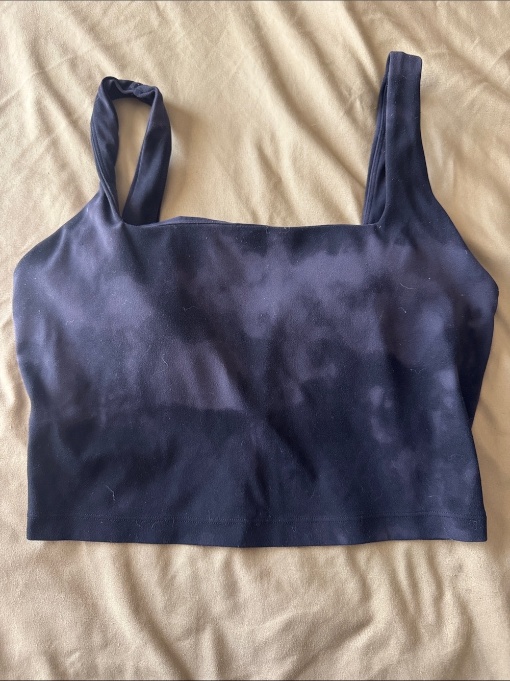 Square Neck tie dye sports bra medium